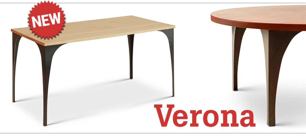 Verona Metal Tapered Table Legs